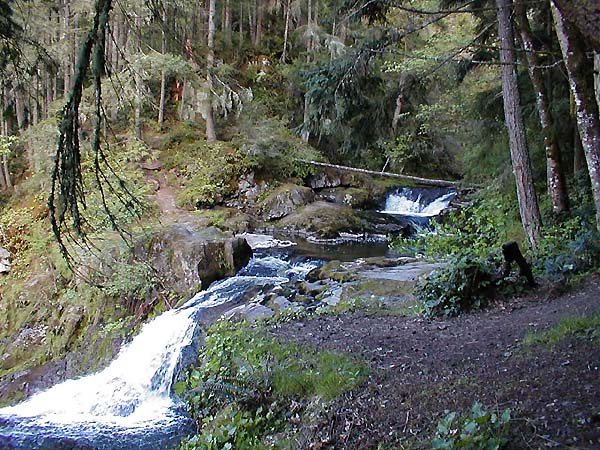 Cascades At The Top Of The Falls