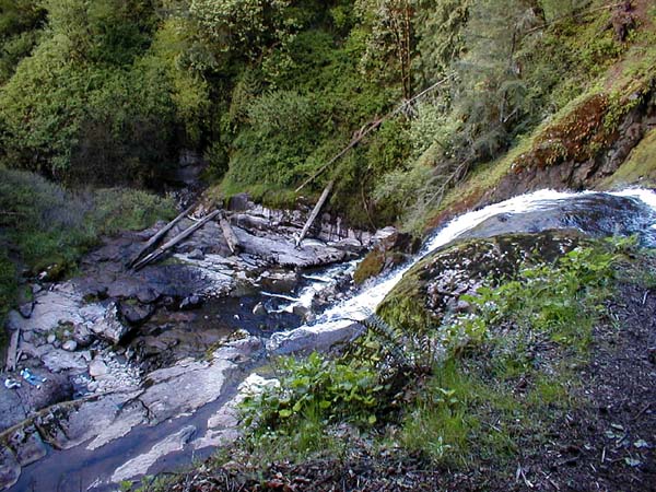 Looking Down From The Top Of The Falls