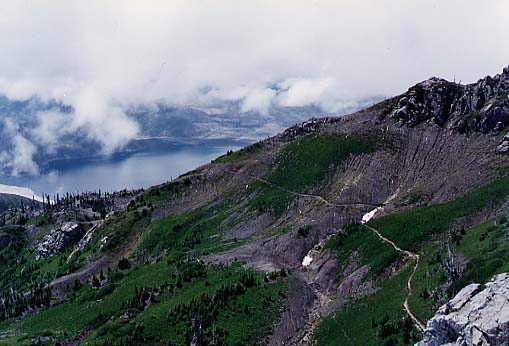 Looking towards Norway Pass From Above