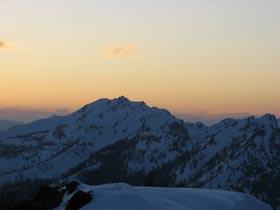 Hawkins Mountain At Dusk