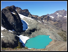 Green Lake Below Crater Mountain