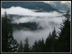 Clouds In Valley Near Mt. Washington