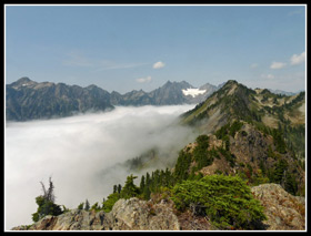 Low Clouds Fill Enchanted Valley