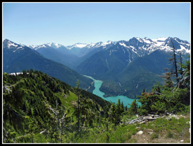 Diablo Lake From Sourdough Lookout