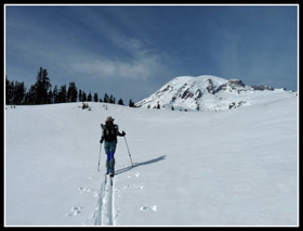 Gary Skiing On Mazama Ridge