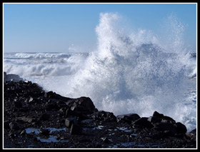 Crashing Waves At The North Jetty