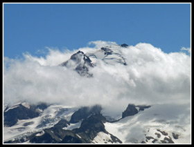 Glacier Peak From Sulphur Mountain